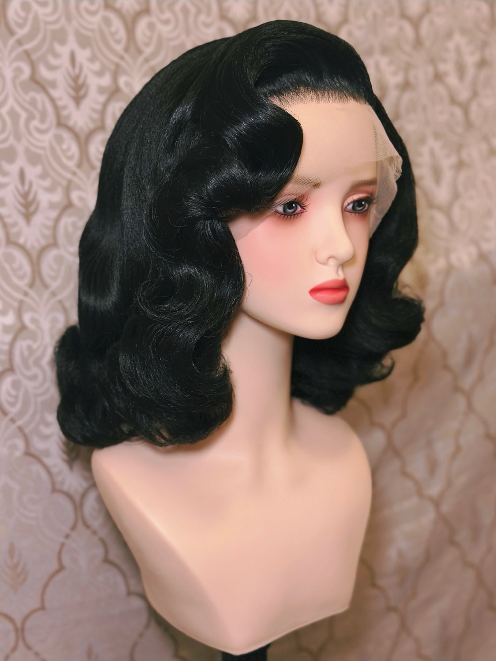 Femme Fatale Jet Black Lacefront Wig - Picture 3 of 5